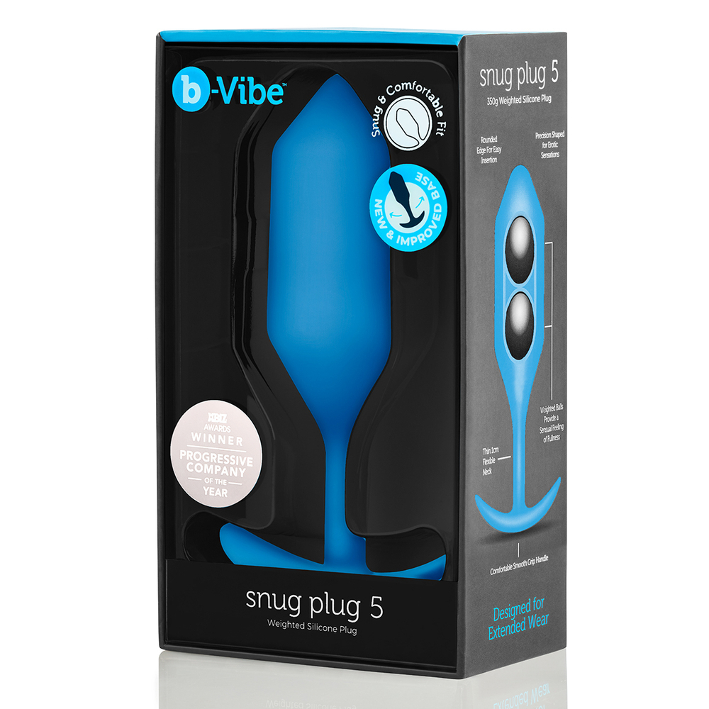 b-vibe Snug Plug 5 - Анальная пробка для ношения