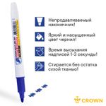 Маркер для магнитно-маркерных досок 1.0мм, Crown, синий