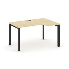 Style Project Стол рабочий эргономичный SN-59P.SPA-001(R) Акация Лорка/Металл Черный/Черный Заглушка
