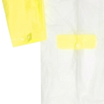 Дождевик-плащ детский «Радуга» с капюшоном,регулир.манжет,с отдел.под рюкзак, цвет бело-желтый, размер XL(95*57см) ДоброСад