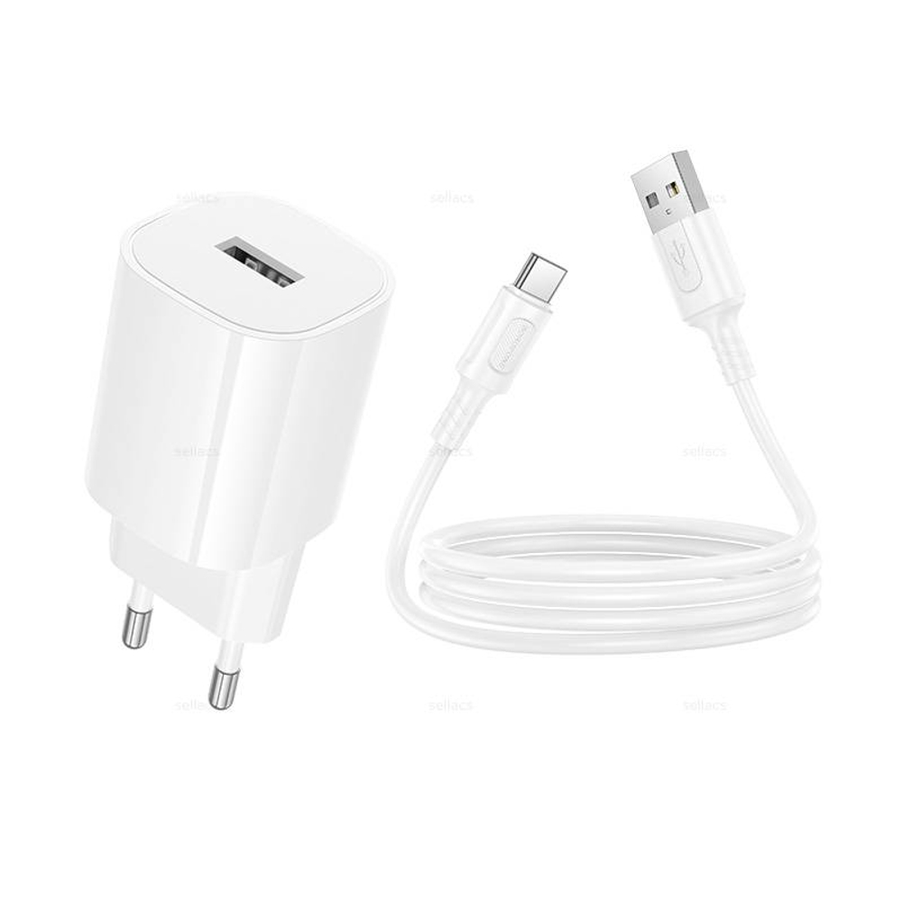 Зарядное устройство на Type-C Borofone BA101A (white)
