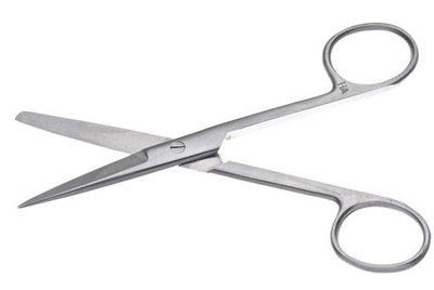 Ножницы 140 мм, прямые 1 острый конец