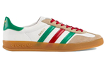 Adidas originals x GUCCI Gucci Gazelle leather casual lace-up fashion sneakers men's white