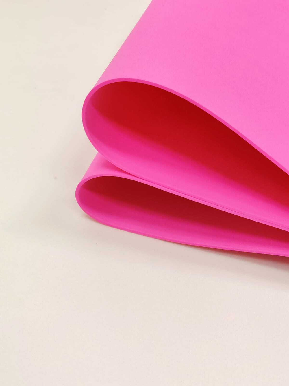 Фоамиран Иран 2 мм 60х70 см #241 Фуксия / ярко-розовый