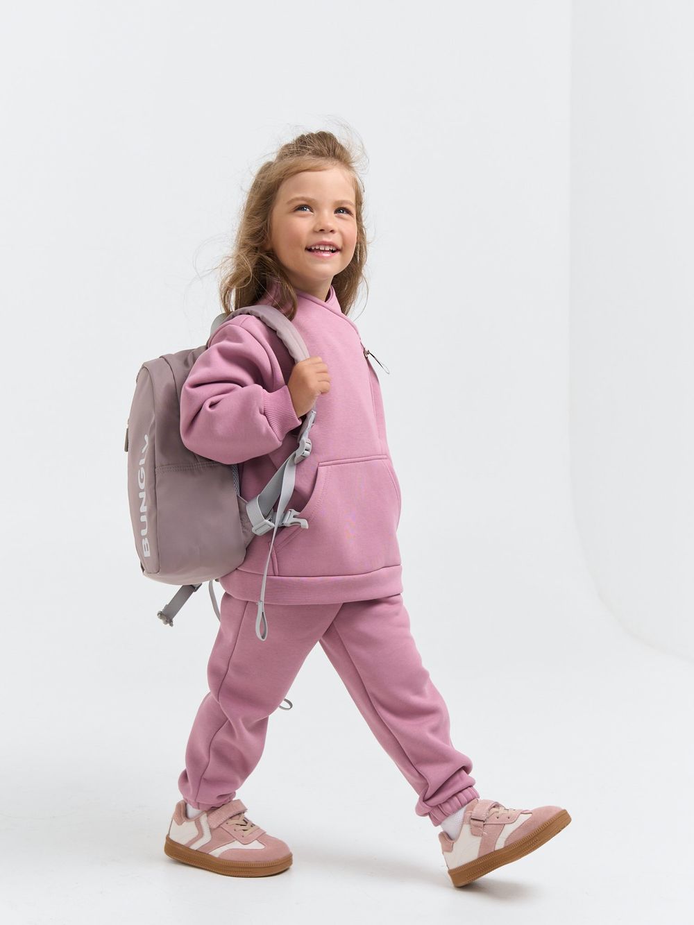 Джоггеры "Орхидея" с карманами утепленные