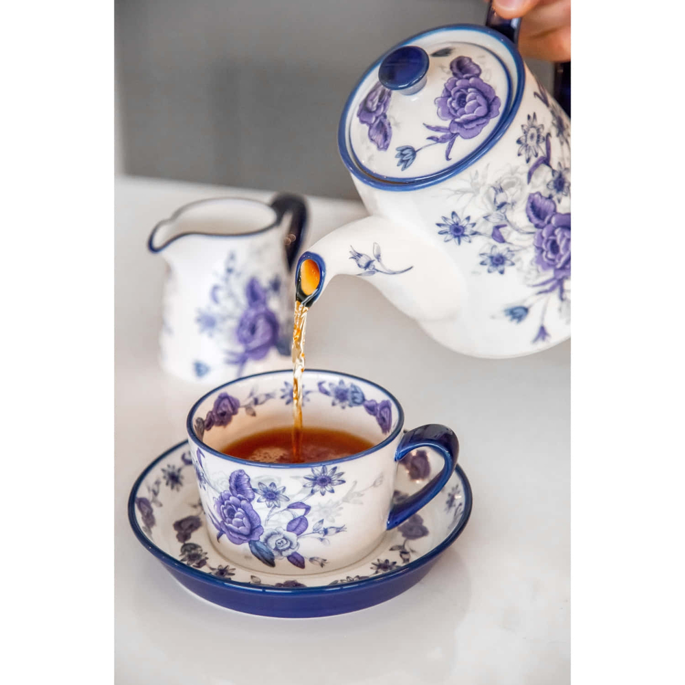 Kitchen Craft Чайник London Pottery 900 мл Голубая роза LPBRTPOT4BLU