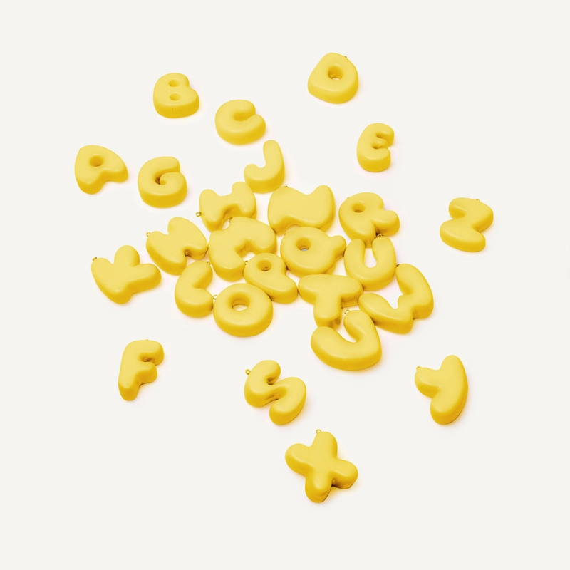 Брелок Твоя Сердечная Буква – Розово-желтый