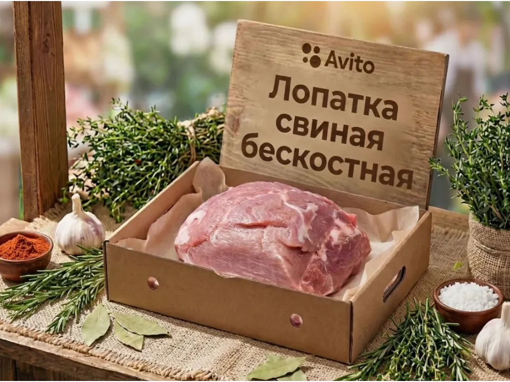 Лопатка свиная бескостная охлаждённая