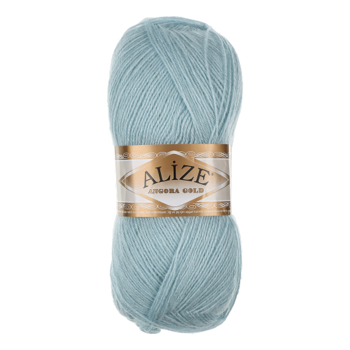 Пряжа Angora gold/Ализе 100г/550м 10 % мохер 10 % шерсть 80 % акрил (514-зимнее небо)