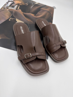 Босоножки женские эко-кожа арт. FEY 495-5 цвет "коричневый"