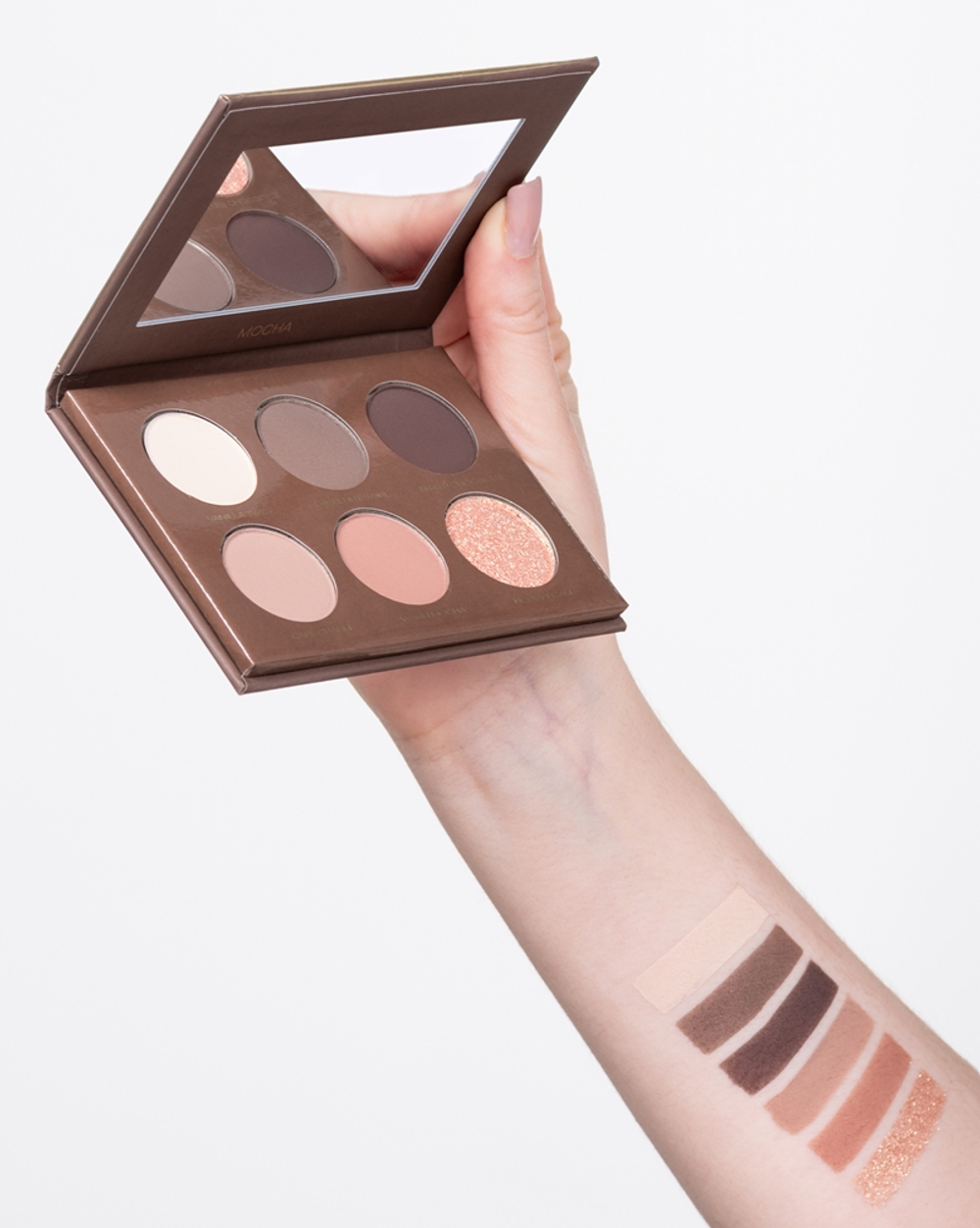 Pierre Rene Mocha Mousse - Палетка теней для век оттенок Mocha, 6 g