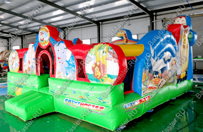 Коммерческий надувной батут "Царство зверей 2" 5*5*3,5 м