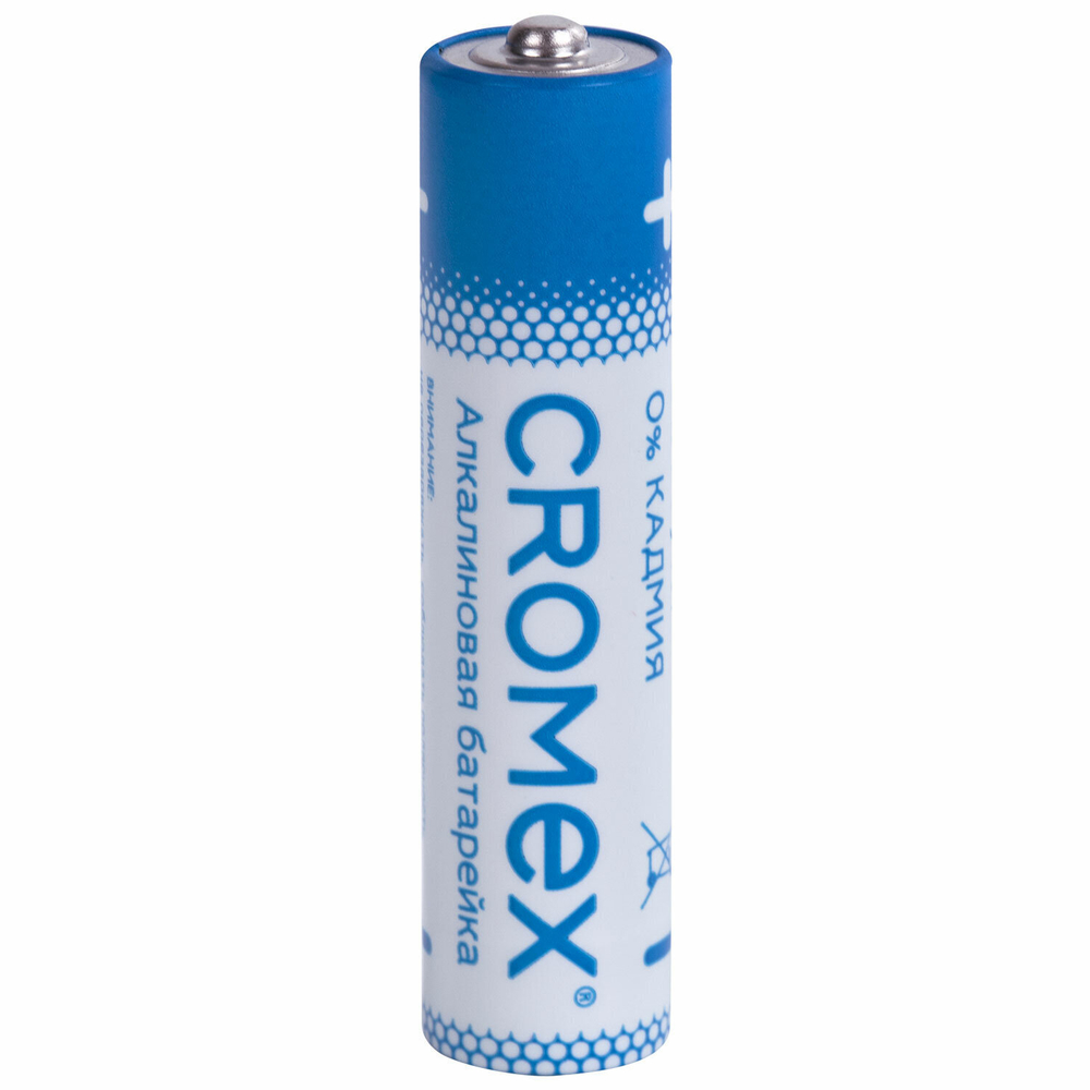 Батарейки алкалиновые "мизинчиковые" комплект 12 шт. CROMEX Alkaline AAA (LR03 24A) спайка (5 штук в упаковке)