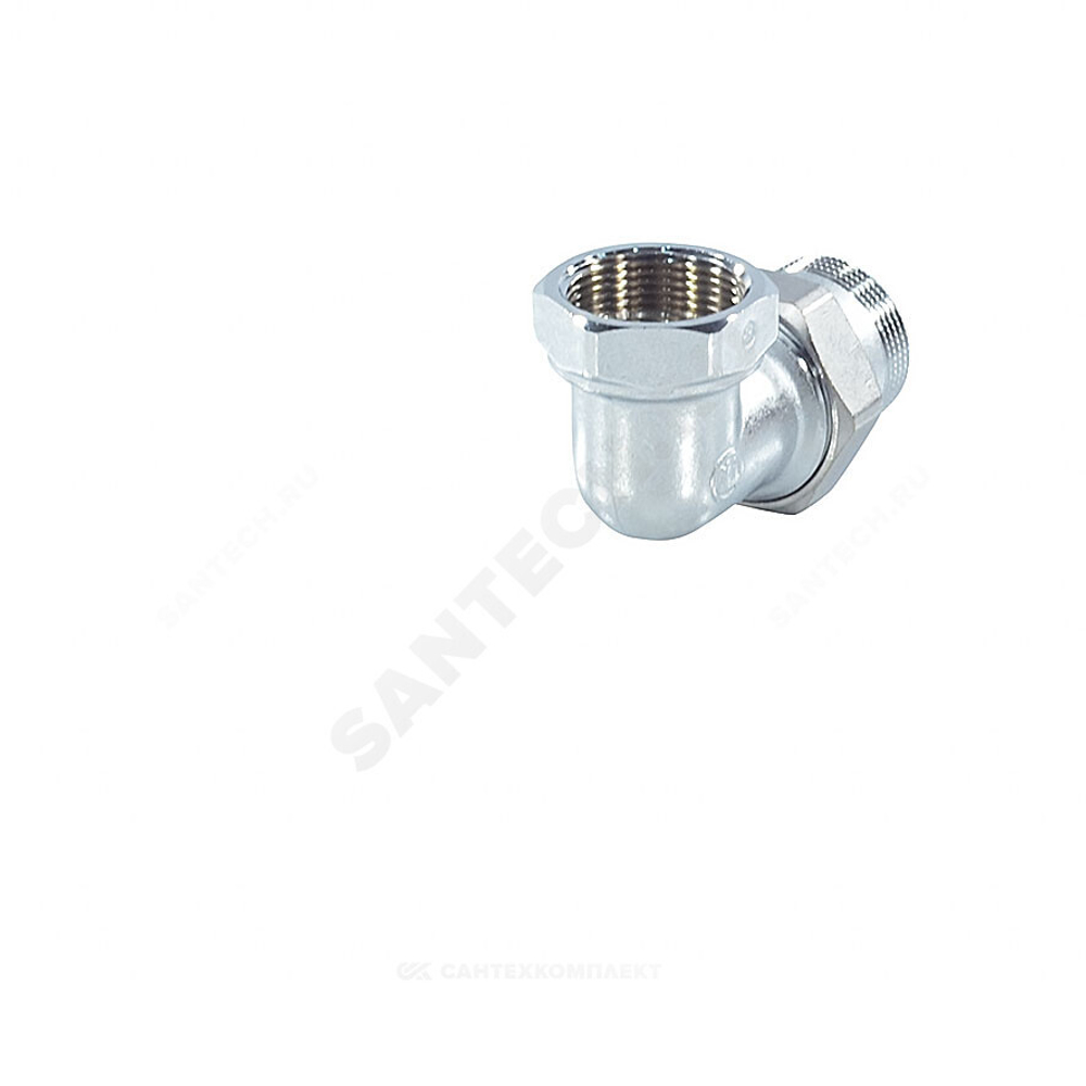 Соединитель латунь хром американка Ду 15 (1/2") угловой ВР/НР R19 Giacomini R19X003