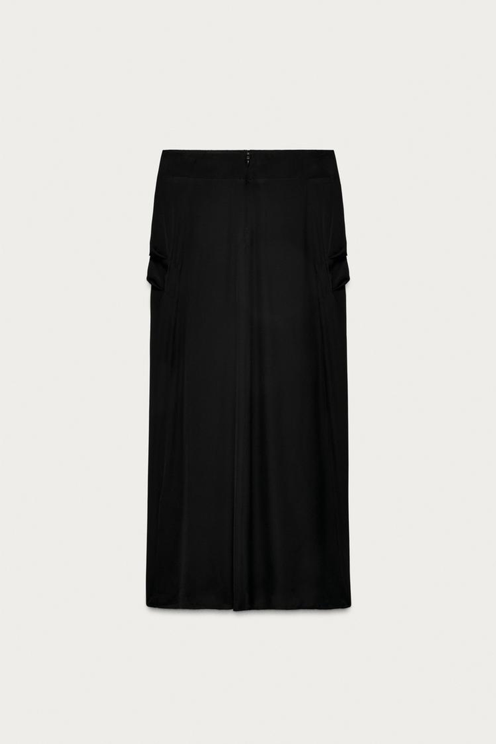 ZARA X MARISA BERENSON ЮБКА МИДИ СО СРЕДНЕЙ ПОСАДКОЙ, ЧЕРНЫЙ