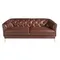 Двухместный диван Angel Cerda KF106-2P, коричневая кожа
