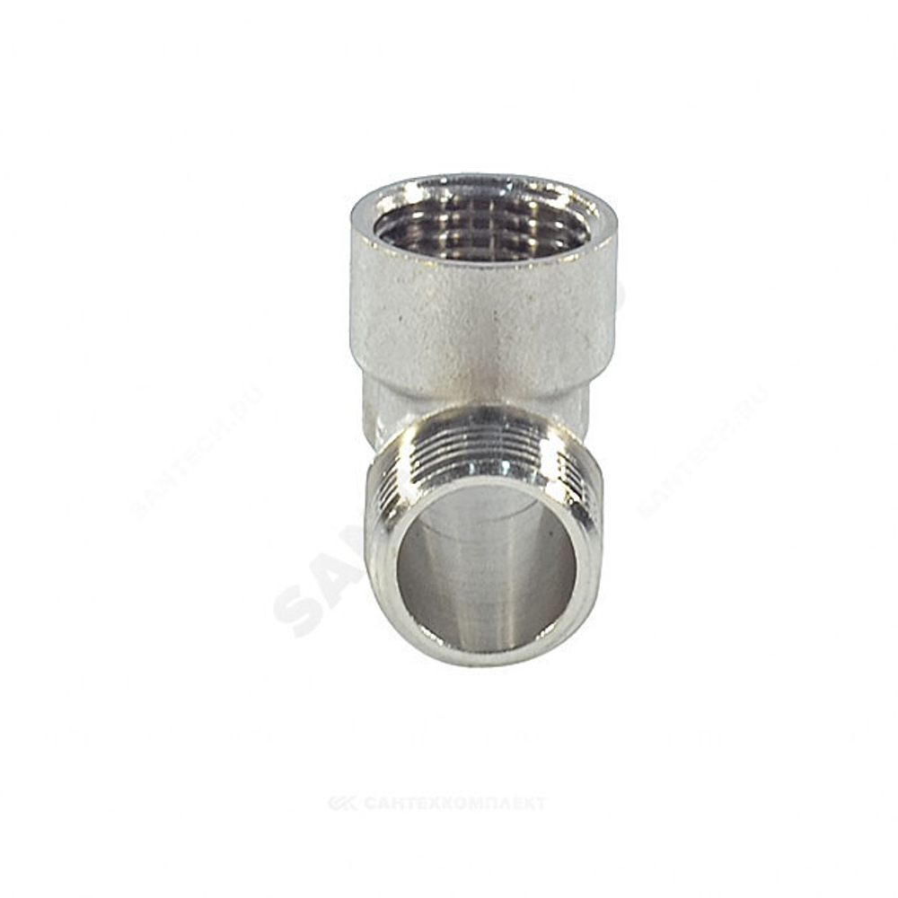 Тройник латунь никель Ду 20 (3/4") НР/ВР/НР SantechSystems