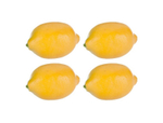 Набор из 4-х шт декор "Лимоны" желтые 45гр пластик