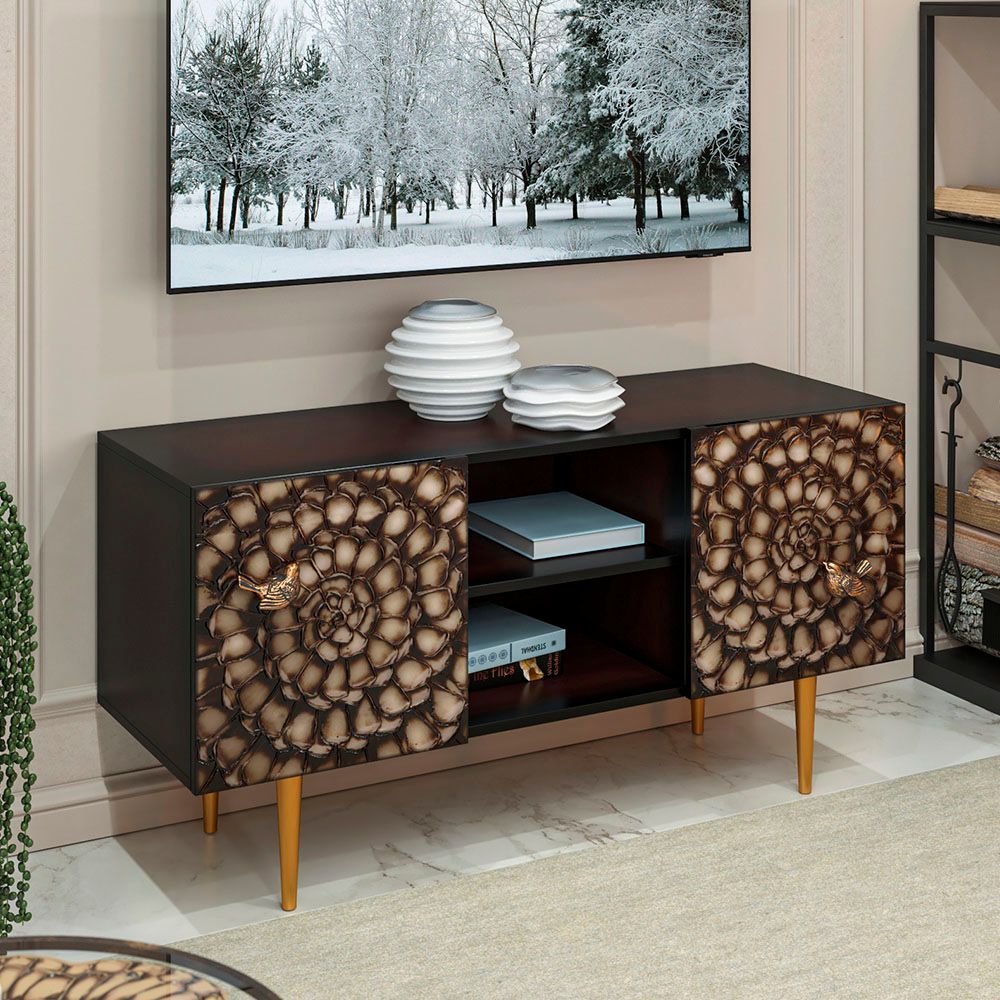 Тумба под ТВ Терра 117см Стайл Каштан