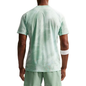 Мужская теннисная футболка Nike Court Paris Slam Advantage Dri-Fit Tennis - barely green/steam/black