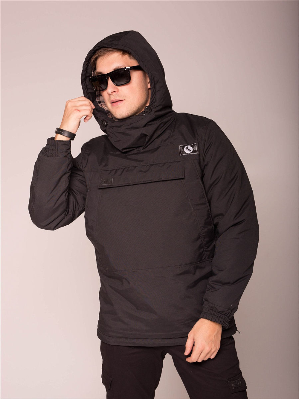 Анорак зимний мужской Город Горький черный