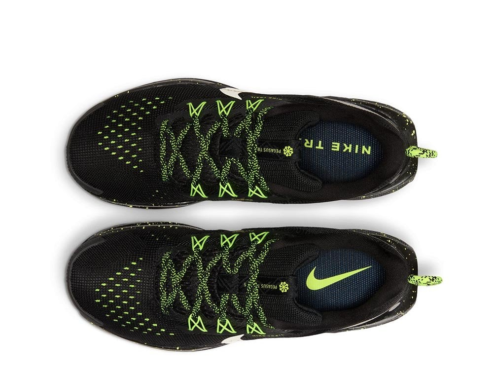 Кроссовки для бега женские Nike ReactX Pegasus Trail 5 W Чёрно-Лайм