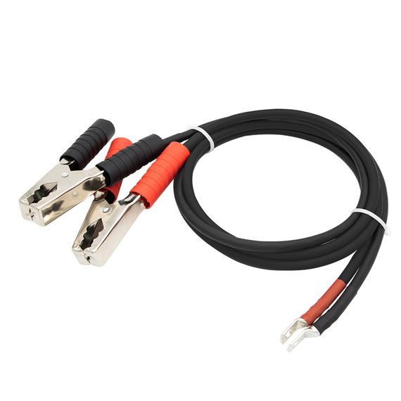 Силовой кабель для подключения контроллера заряда к АКБ Сечение 10 мм. Длина 1,5 метра Зажим крокодил, фото №2188669657