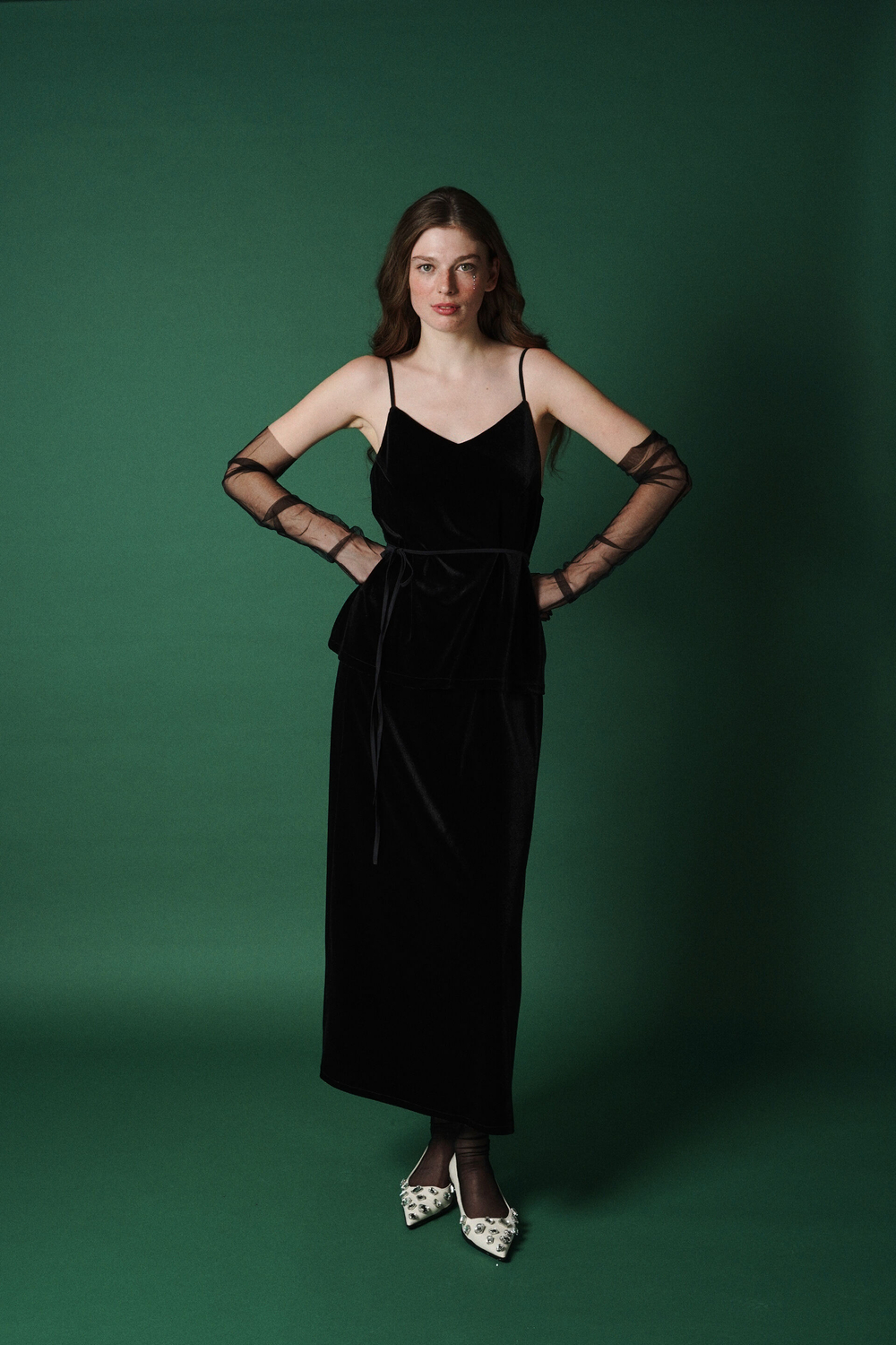 Топ из бархата "Пока часы 12 бьют"