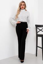 Блуза Моника (белый/горошек) Б11-217 Nikol