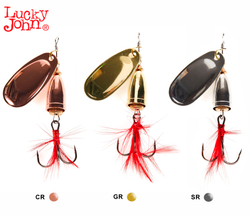 Блесна вращ. Lucky John BELL SPIN 02 06.0г C/G/S 3шт. набор