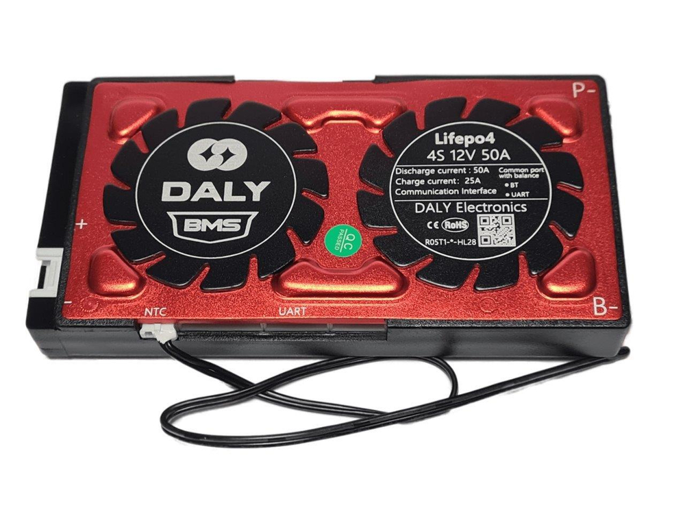Плата контроля BMS Smart LiFePO4 4S 12V 50A
