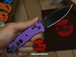 Нож Benchmade 535 Алюминий Frag A+++ - фиолет рук., черный клинок RK/Н67