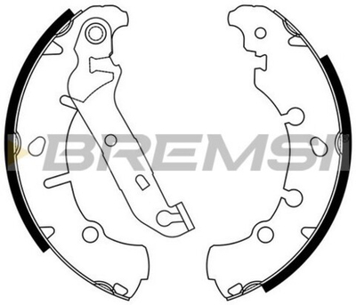 BREMSI - GF0243-BMS - Brake Shoe Set