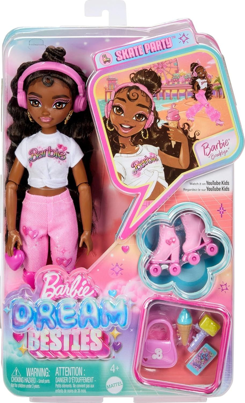 Кукла Barbie Dream Besties Бруклин на роликах