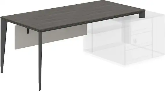 NZ-0106.BT.AN / Стол под опорную тумбу 800 / 1800х900х740 бренсон трюфель, мк антрацит