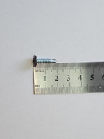 4,2х19 RAL8017 Саморез с прессшайбой СВЕРЛО коричневый (50 шт)