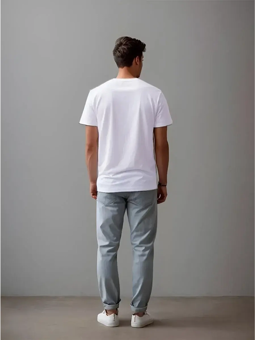 Футболка однотонная базовая хлопок унисекс Баракаттекс