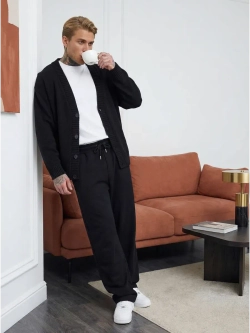 Кардиган вязаный оверсайз на пуговицах