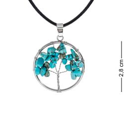 NP-04/10 Кулон с камнями «Бирюза»