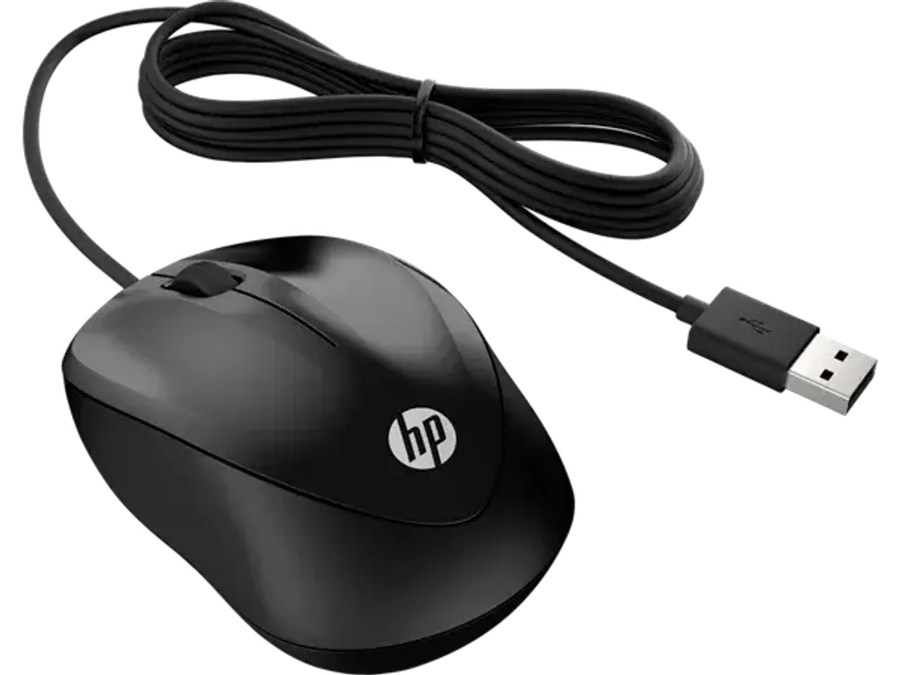 Мышь HP Wired Mouse 1000 Black (4QM14AA)