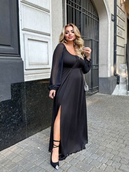 Платье с разрезом УК-1118-1 Фабрика Моды Фото 1