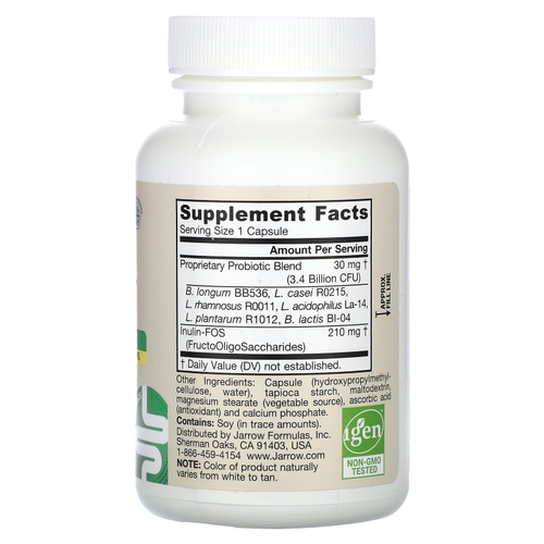 Jarrow Formulas, веганский Jarro-Dophilus® Plus ФОС, 100 растительных капсул