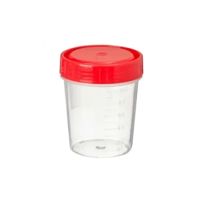 Контейнер для сбора биоматериалов 120 мл стерильный, индивидуальная упаковка 50шт.