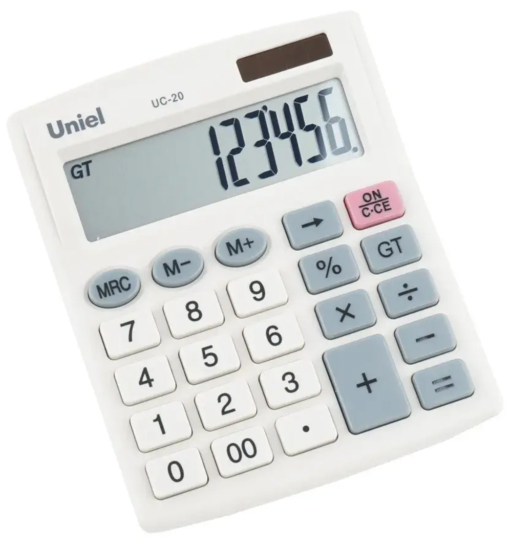 Калькулятор настольный Uniel UC20 UC-20II