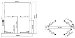 A245 (AMGO 245) Двухстоечный электрогидравлический подъемник, 4.5 т. (СНЯТ С ПРОИЗВОДСТВА)