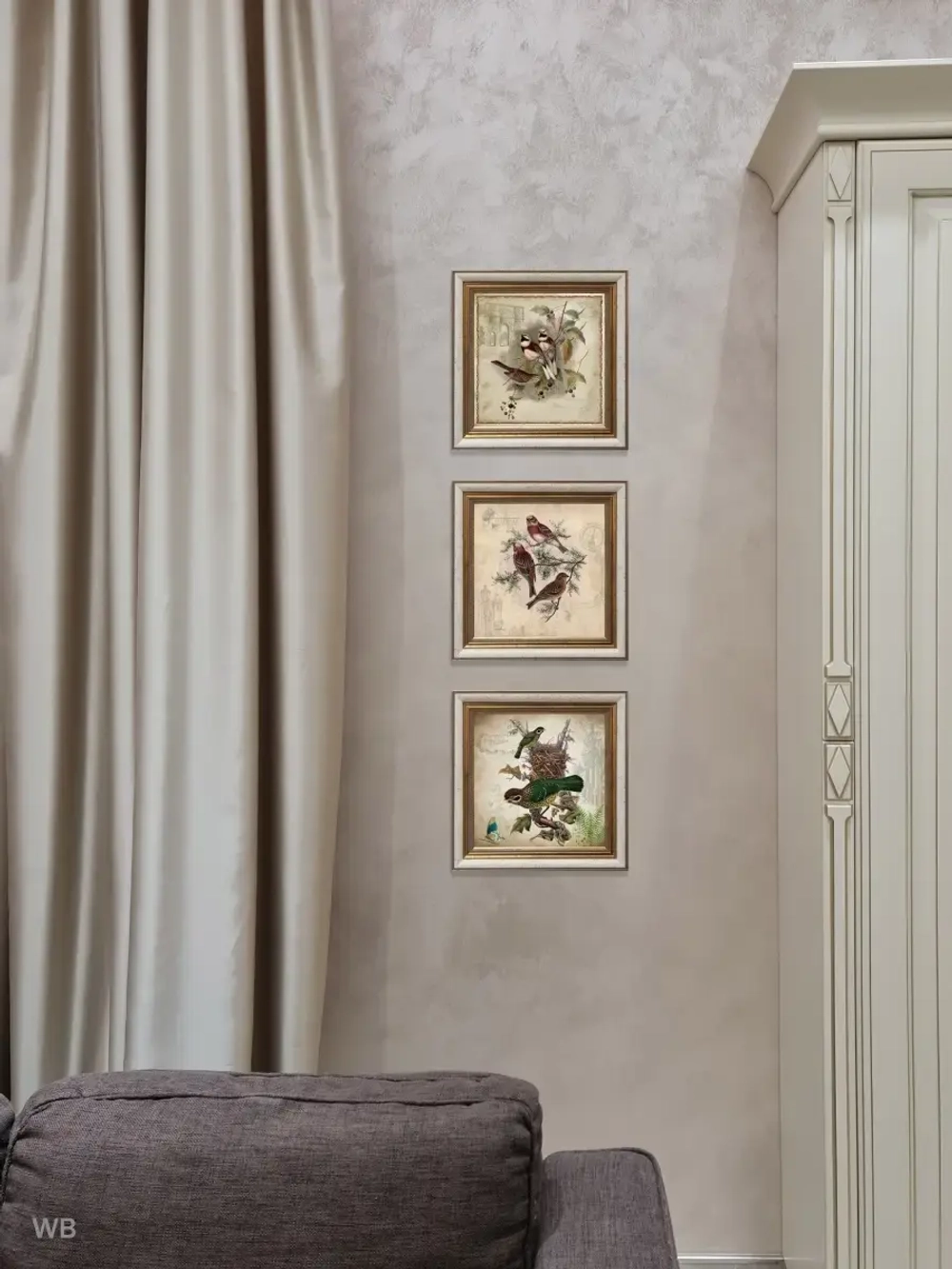 Картина на стену интерьерная на холсте 25х25см