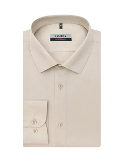 Сорочка GREG Regular fit 510/237/9442/ZN STRETCH "Однотон"