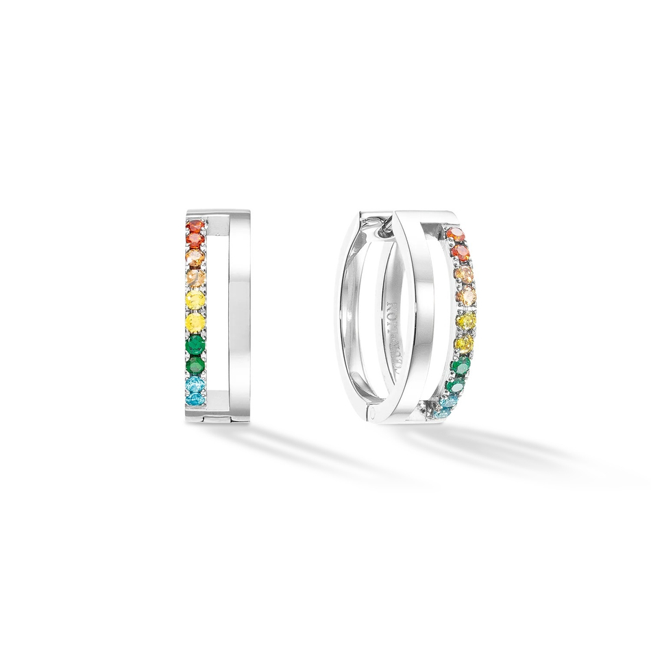 Серьги Coeur de Lion Multicolour Silver 0136/21-1517