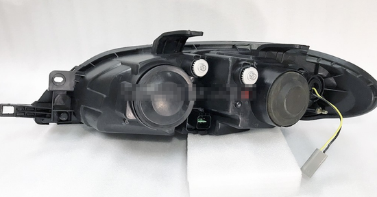 Передние фары Шевроле Лачетти хэтчбек V2 type [Комплект Л+П; яркие ходовые огни; биксеноновая линза; ЧЕРНЫЕ внутри]