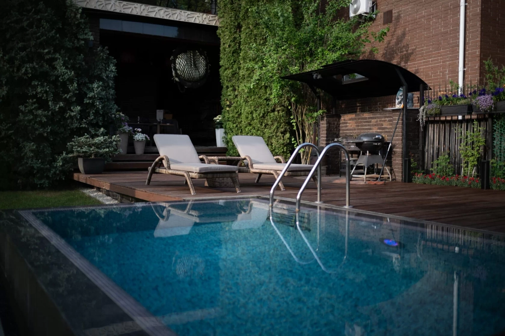 «Фиджи» шезлонг-лежак из искусственного ротанга